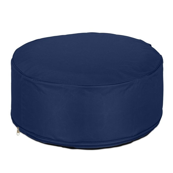 Tabouret gonflable bleu