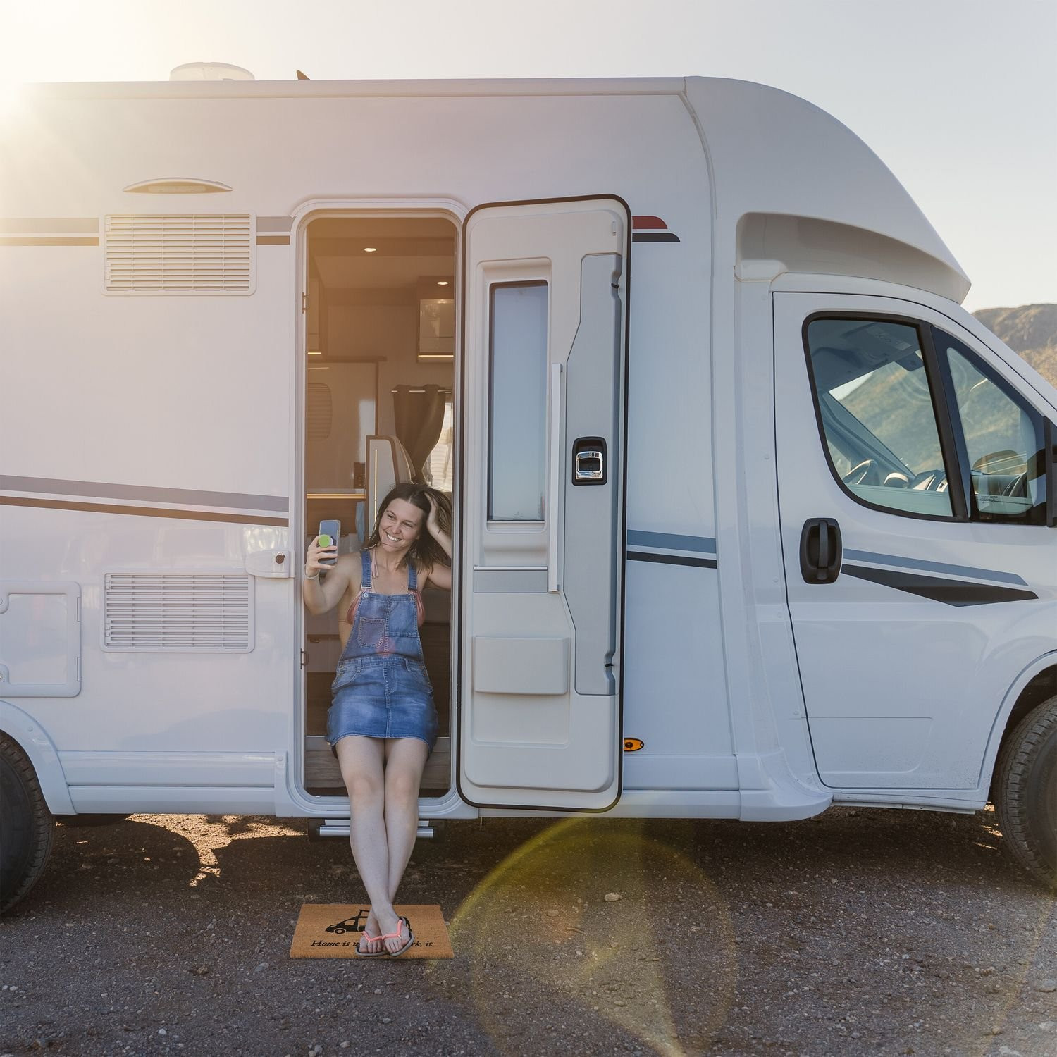 Capacho em coco "Motorhome