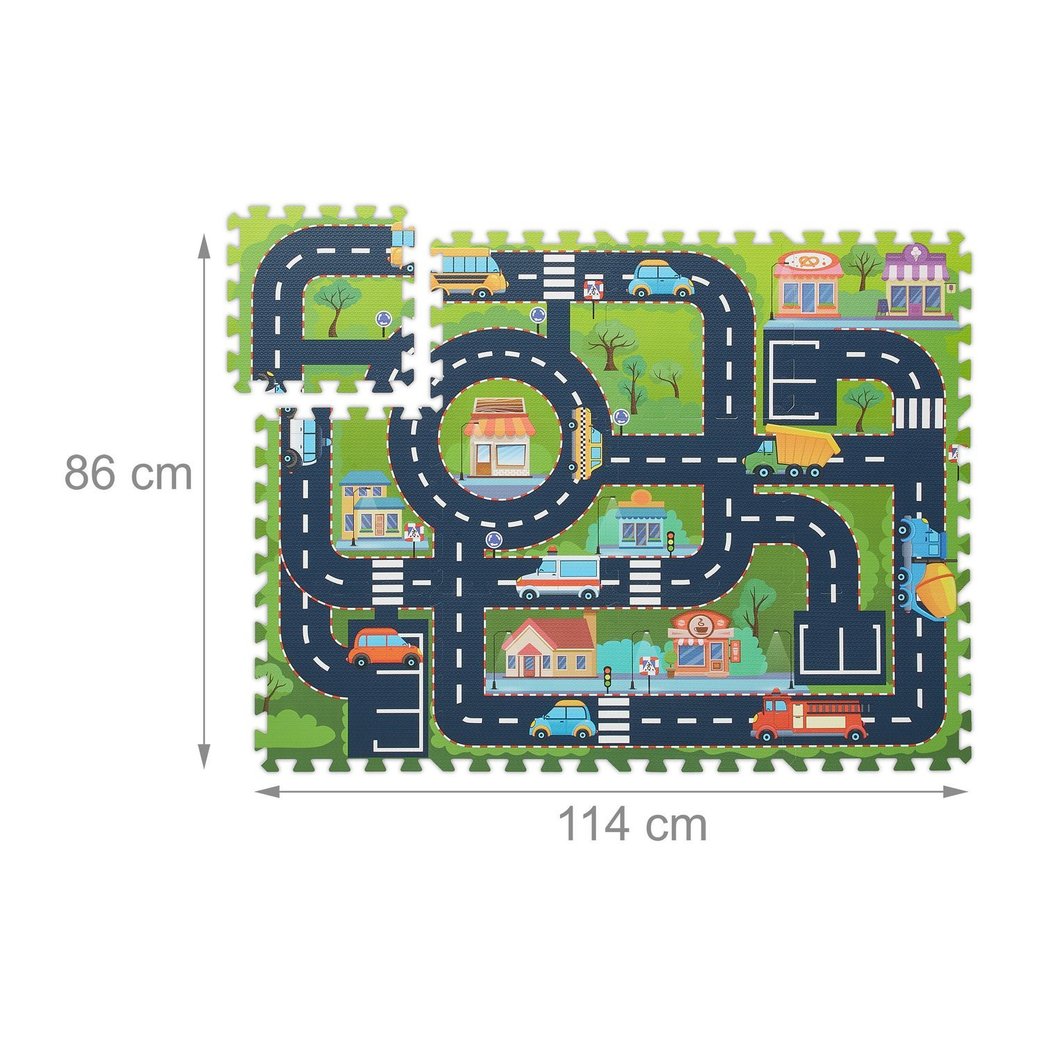 Tappetino puzzle strada