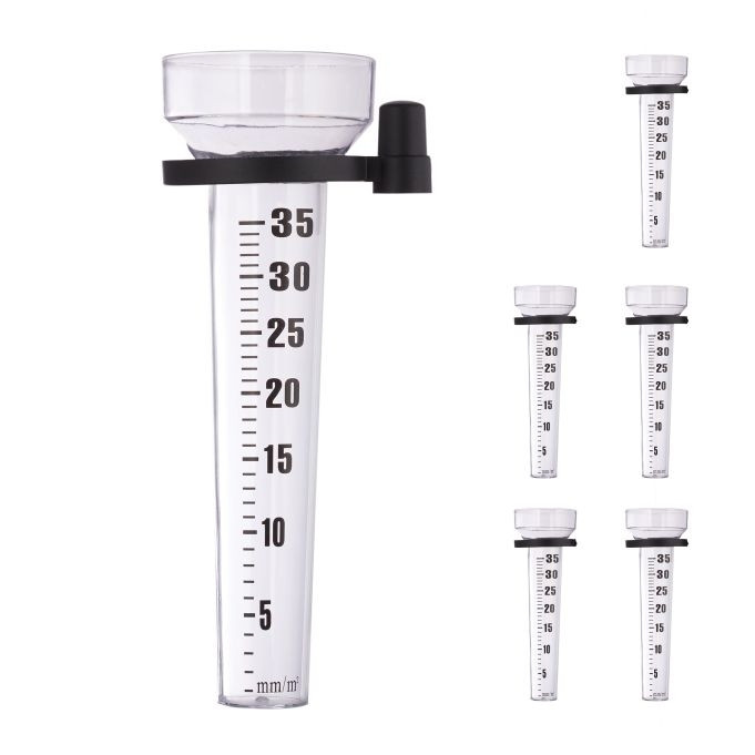 Set van 6 regenmeters