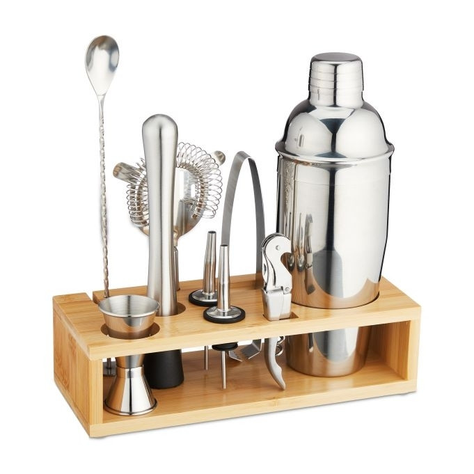 il set da cocktail da 10 pezzi con supporto