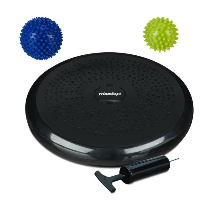 Almofada de equilíbrio com 2 bolas de massagem