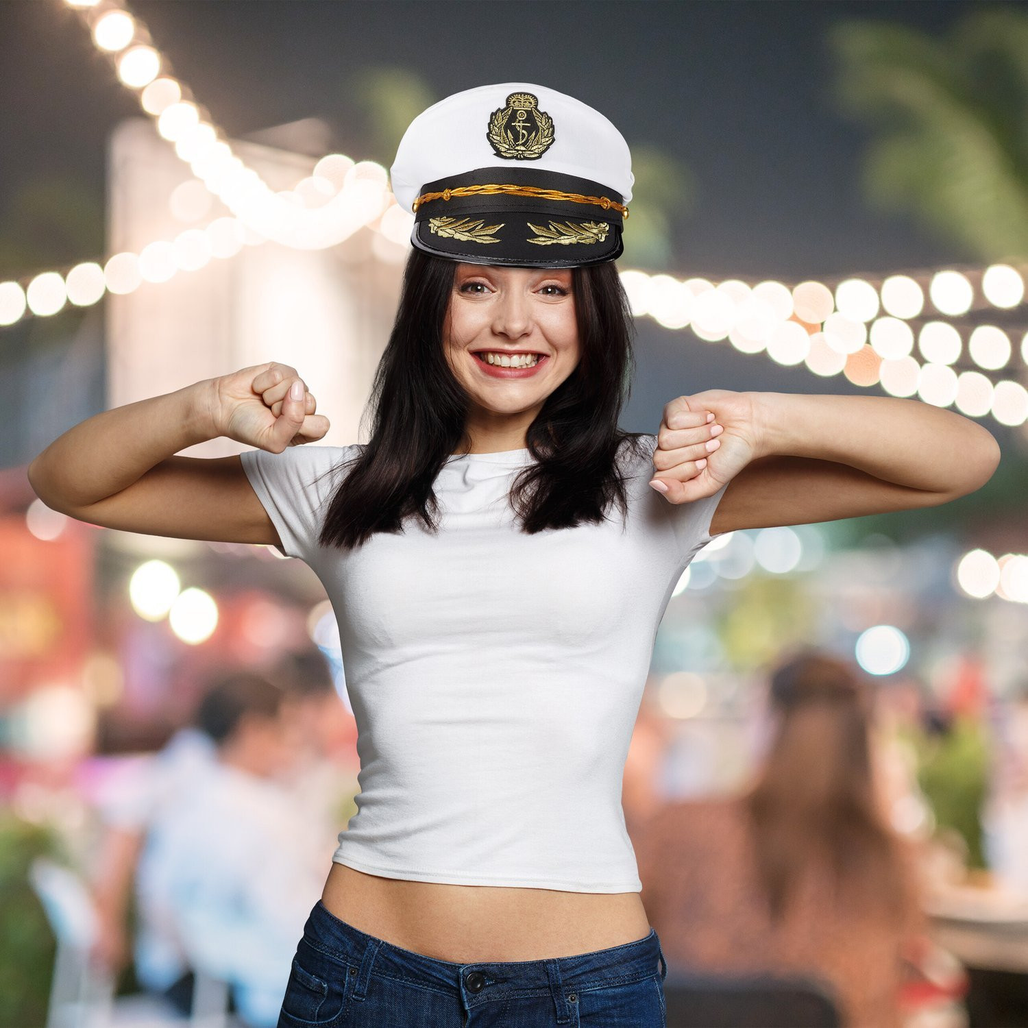 Conjunto de 3 chapéus de capitão