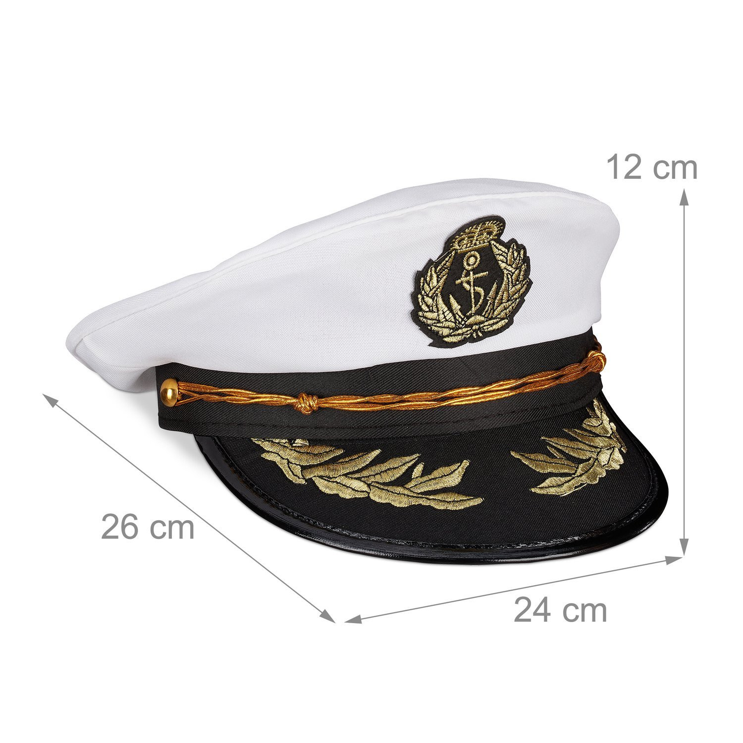 Conjunto de 3 chapéus de capitão