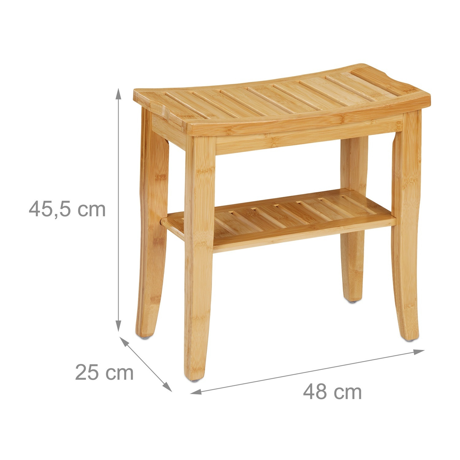 Bamboo bathroom stool