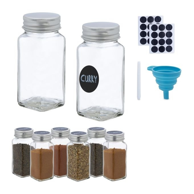 ensemble de 8 pots à épices