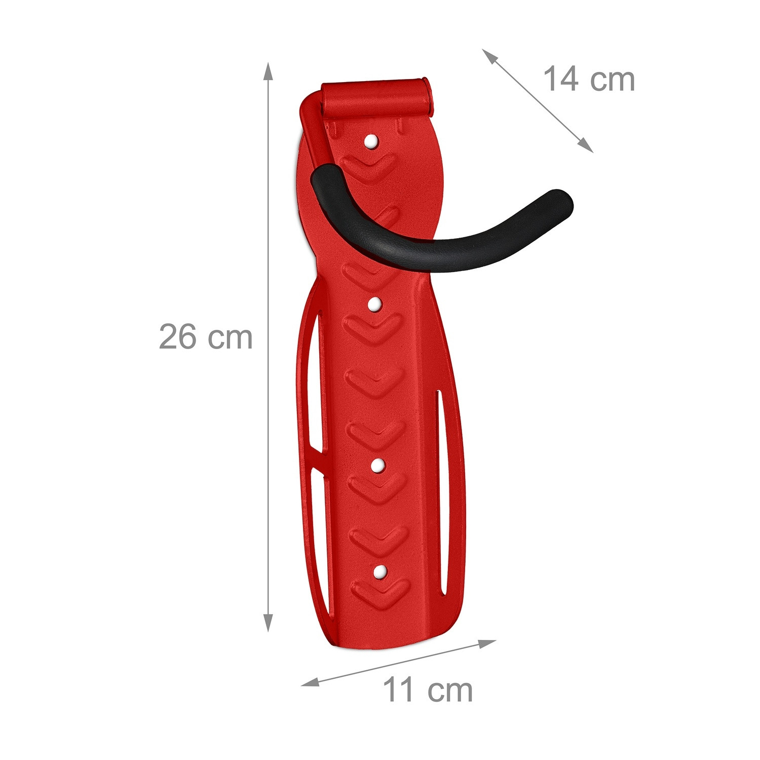 Rode fietsmuurbeugelset van 2