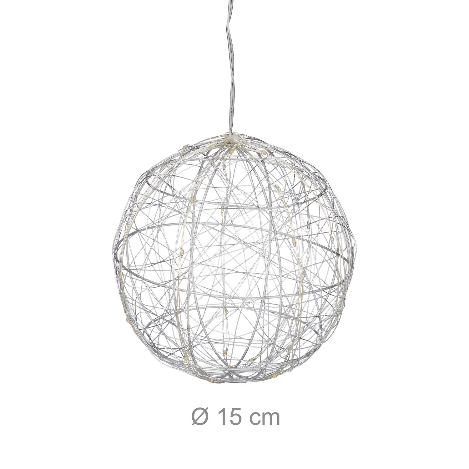 Boule décorative LED 15 cm