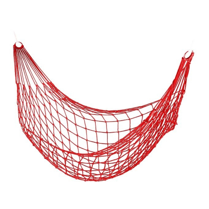 Light mesh hammock in red