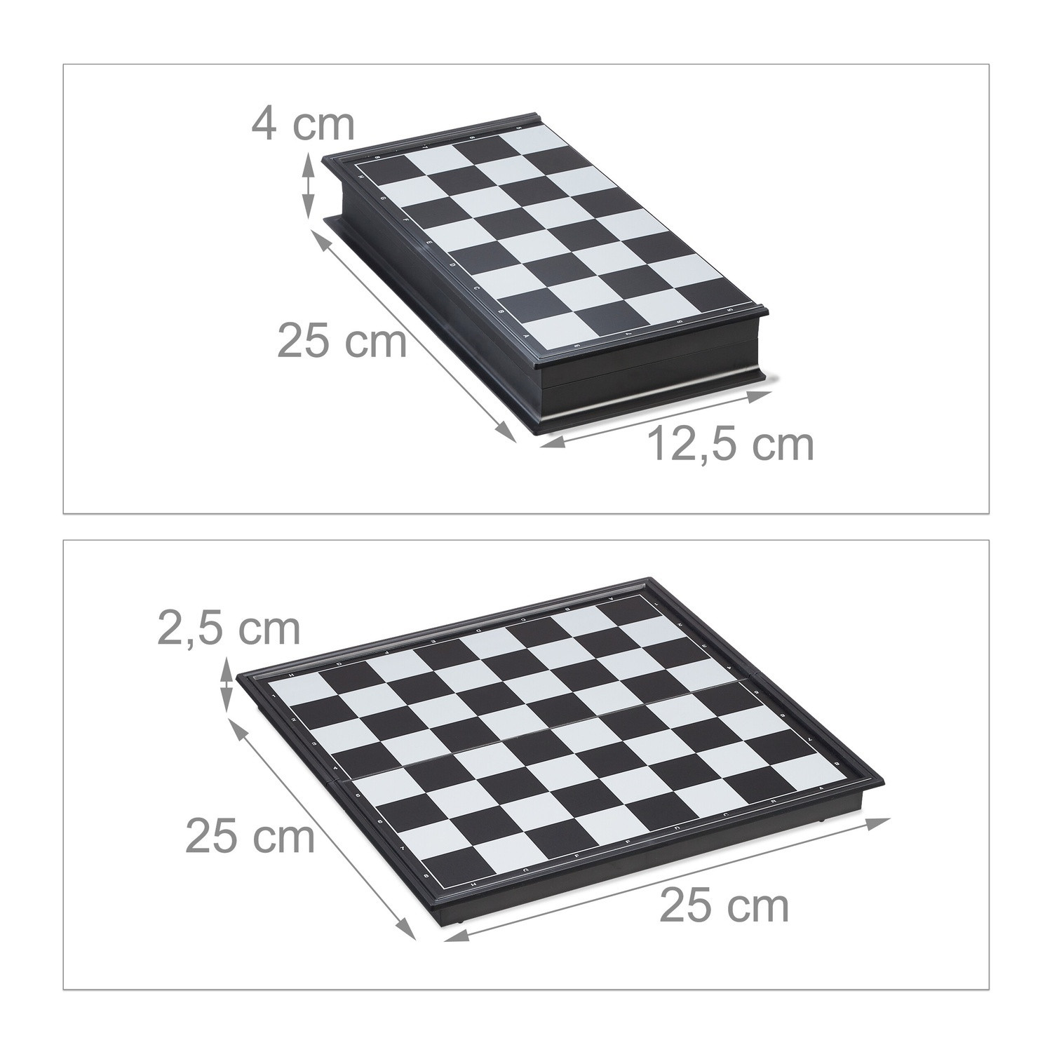 Set di scacchi pieghevole e magnetico