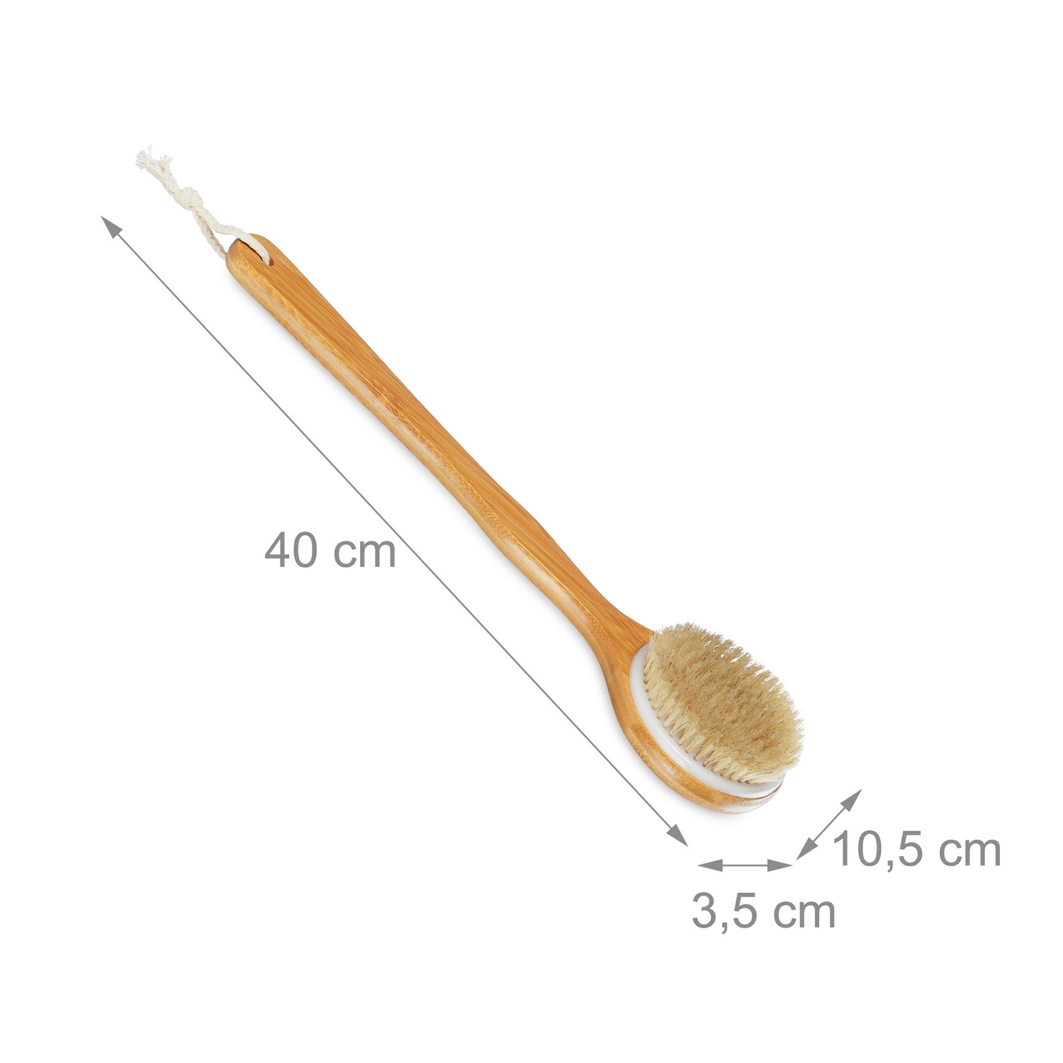 Escova de bambu para as costas