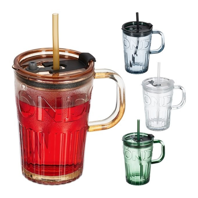Conjunto de 4 copos com alças