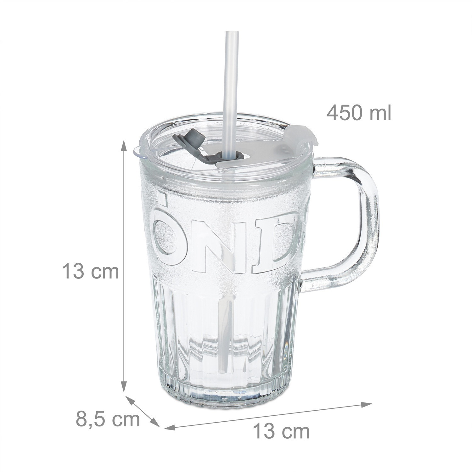 Conjunto de 10 copos com alças