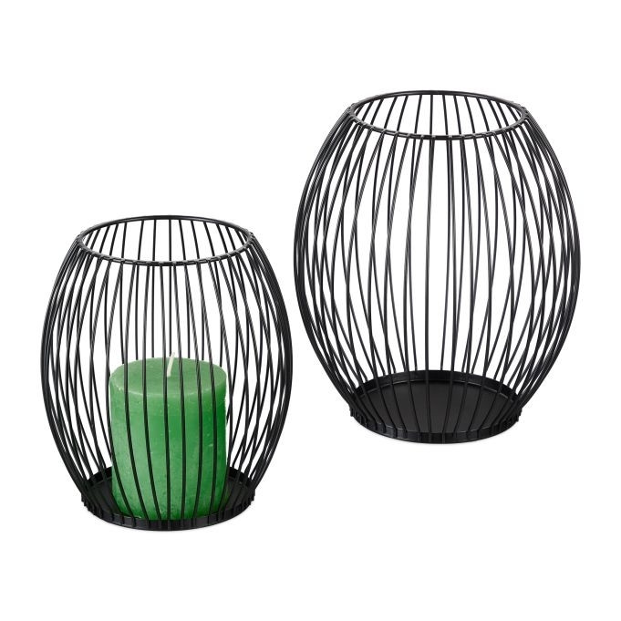 Candeliere ovale, 2 pezzi