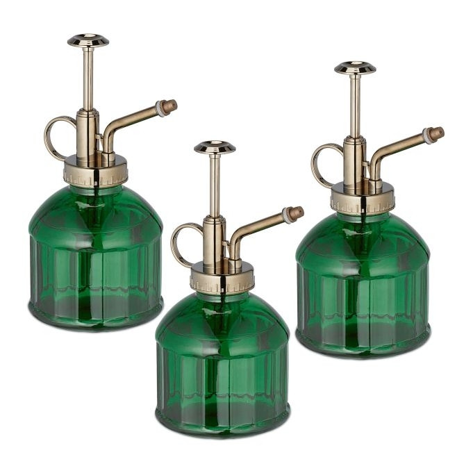 Glazen spuitfles, set van 3