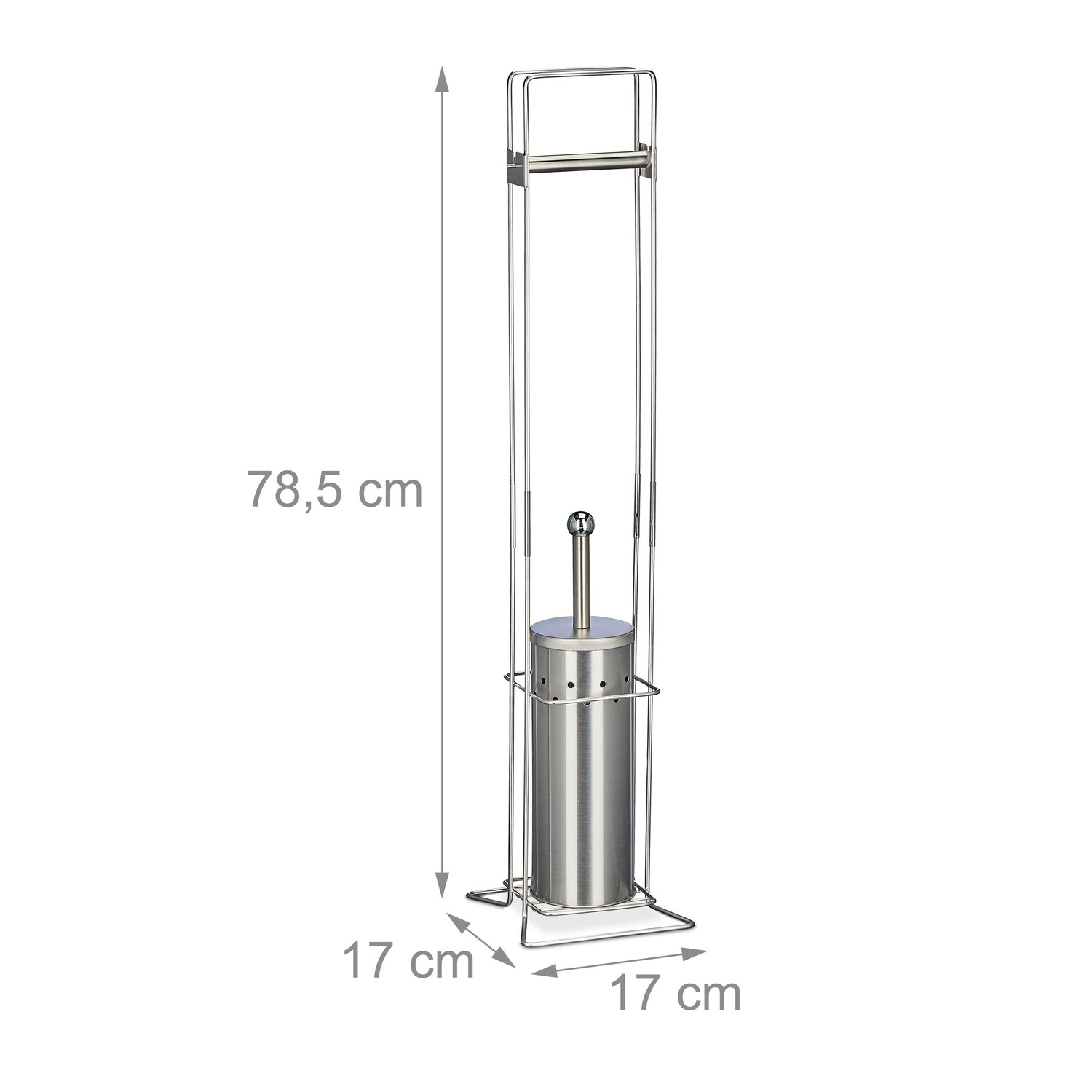Support WC en acier inoxydable