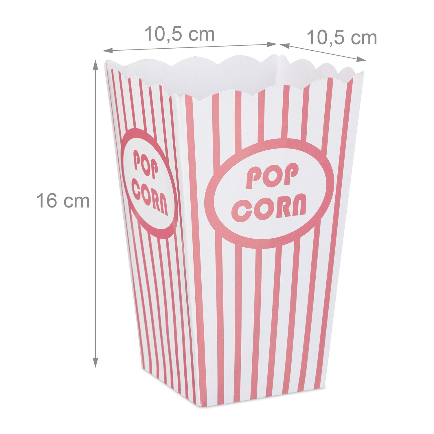 Sachets de pop-corn, 72 pièces, rose