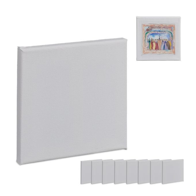 Canvas vierkante set van 10