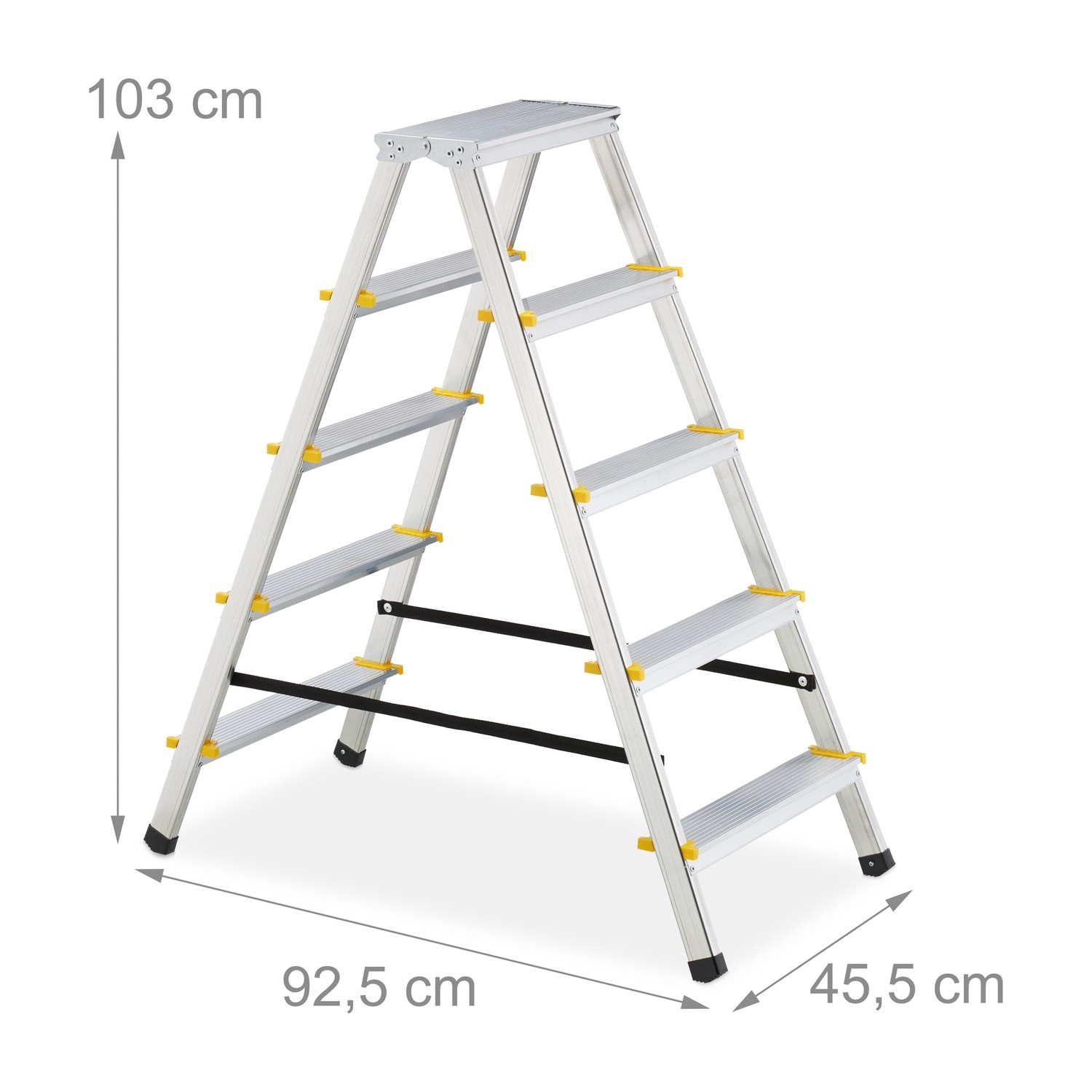 Escalera plegable de aluminio