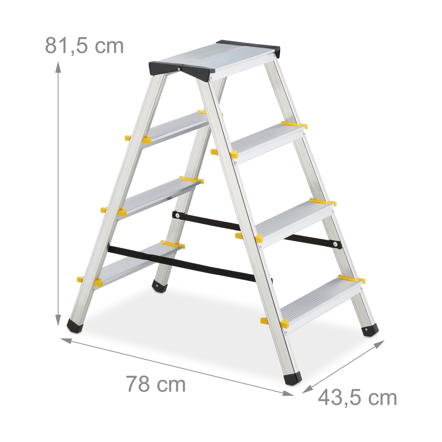 Escalera plegable de aluminio