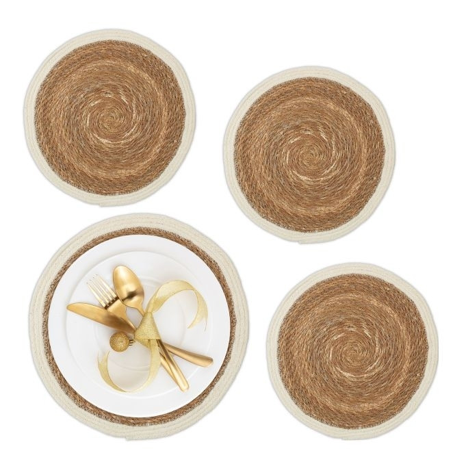 Geweven placemats 4-delig