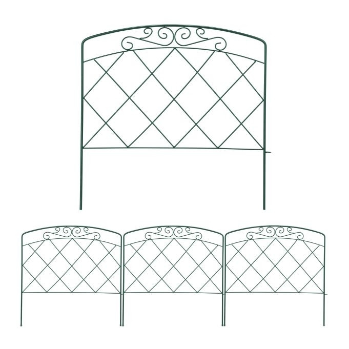 4-part metal bed rail