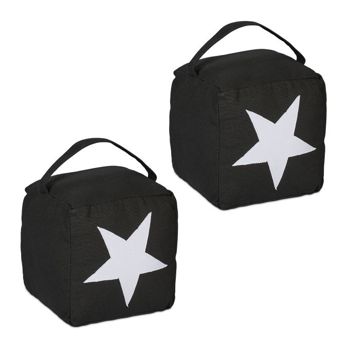 Deurstopper met stermotief, set van 2