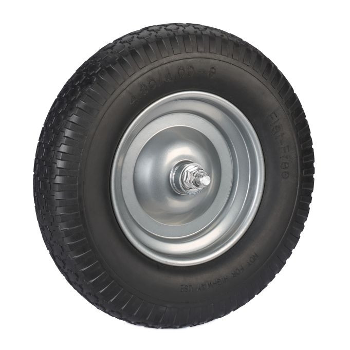 Roda para carrinho de mão 4.00-8 com eixo