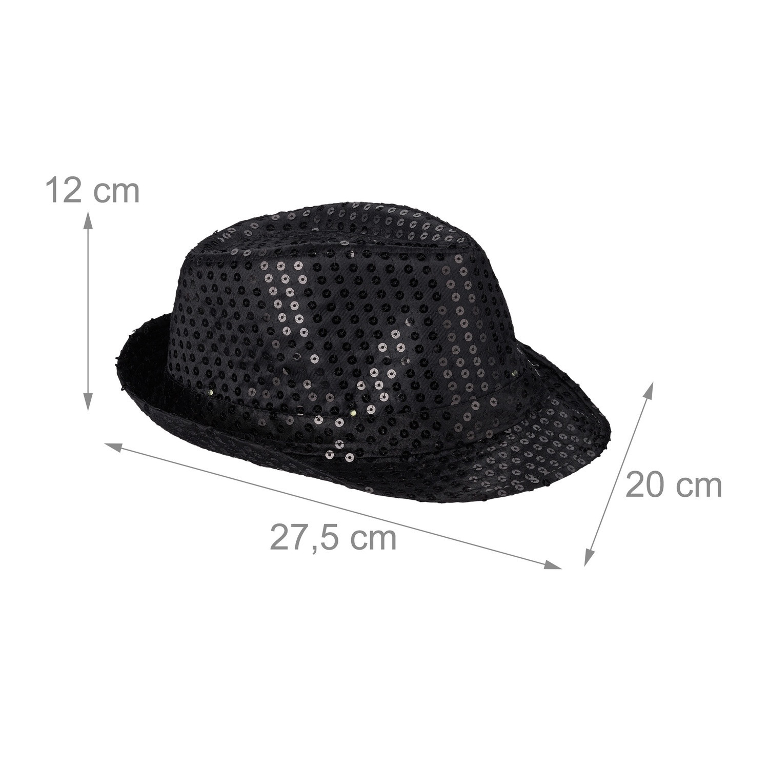Paillettenhüte LED 2er Set