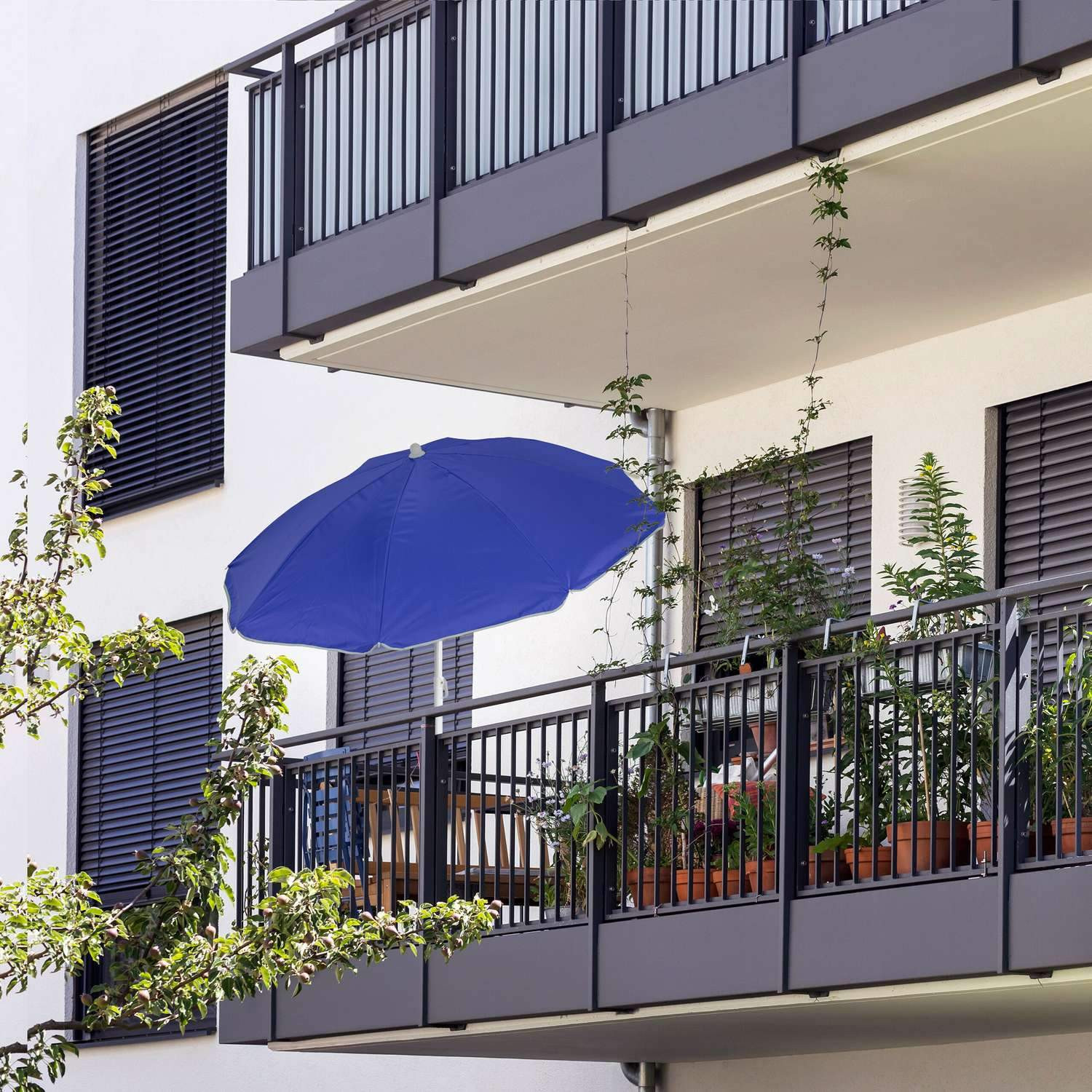Ombrellone blu 160 cm
