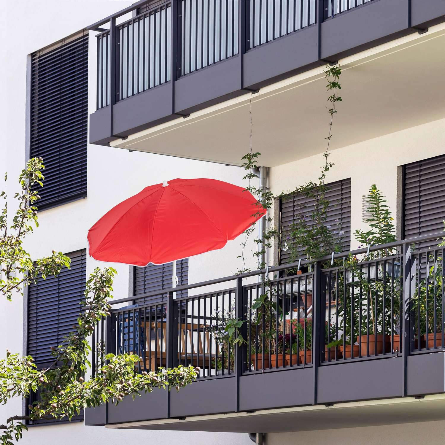Rode parasol 160 cm