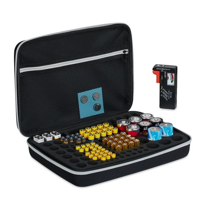 Batterijbehuizing met tester
