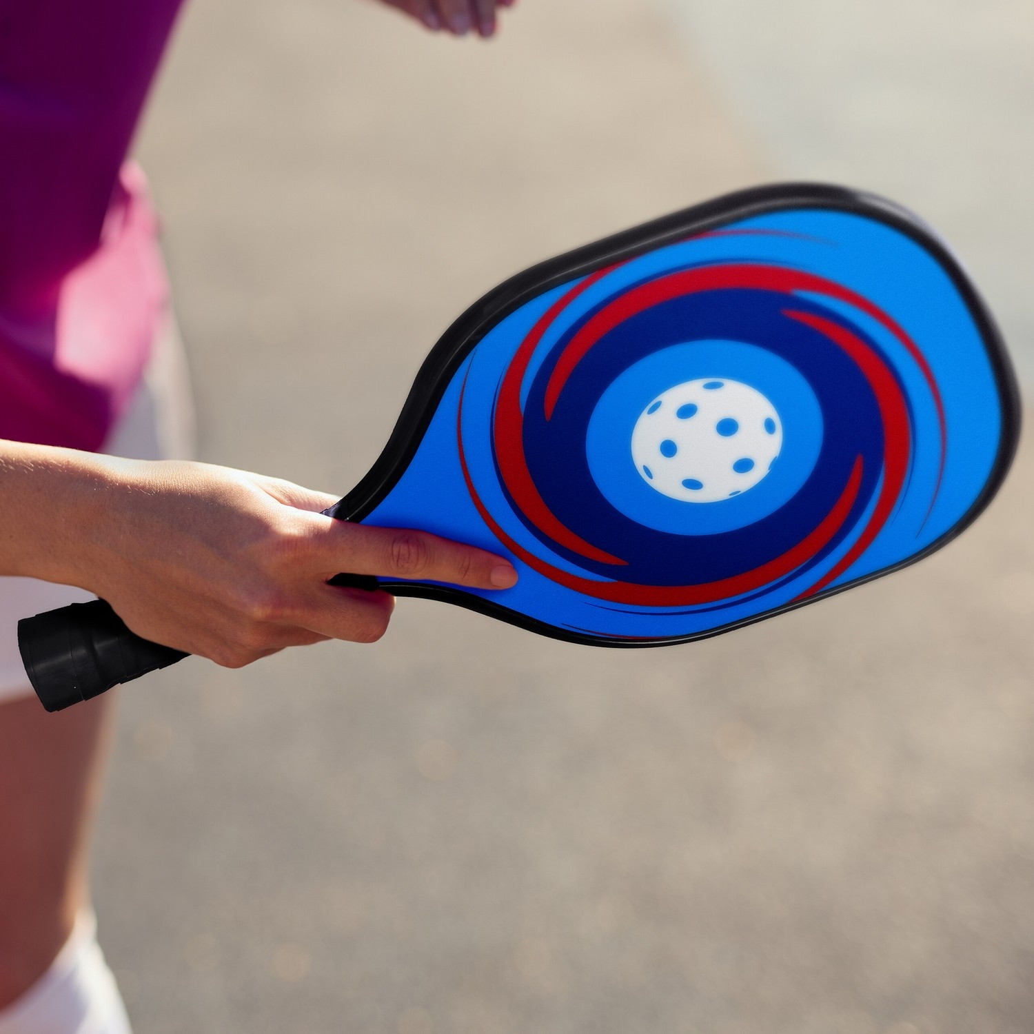 Conjunto de Pickleball com 4 raquetes e 8 bolas