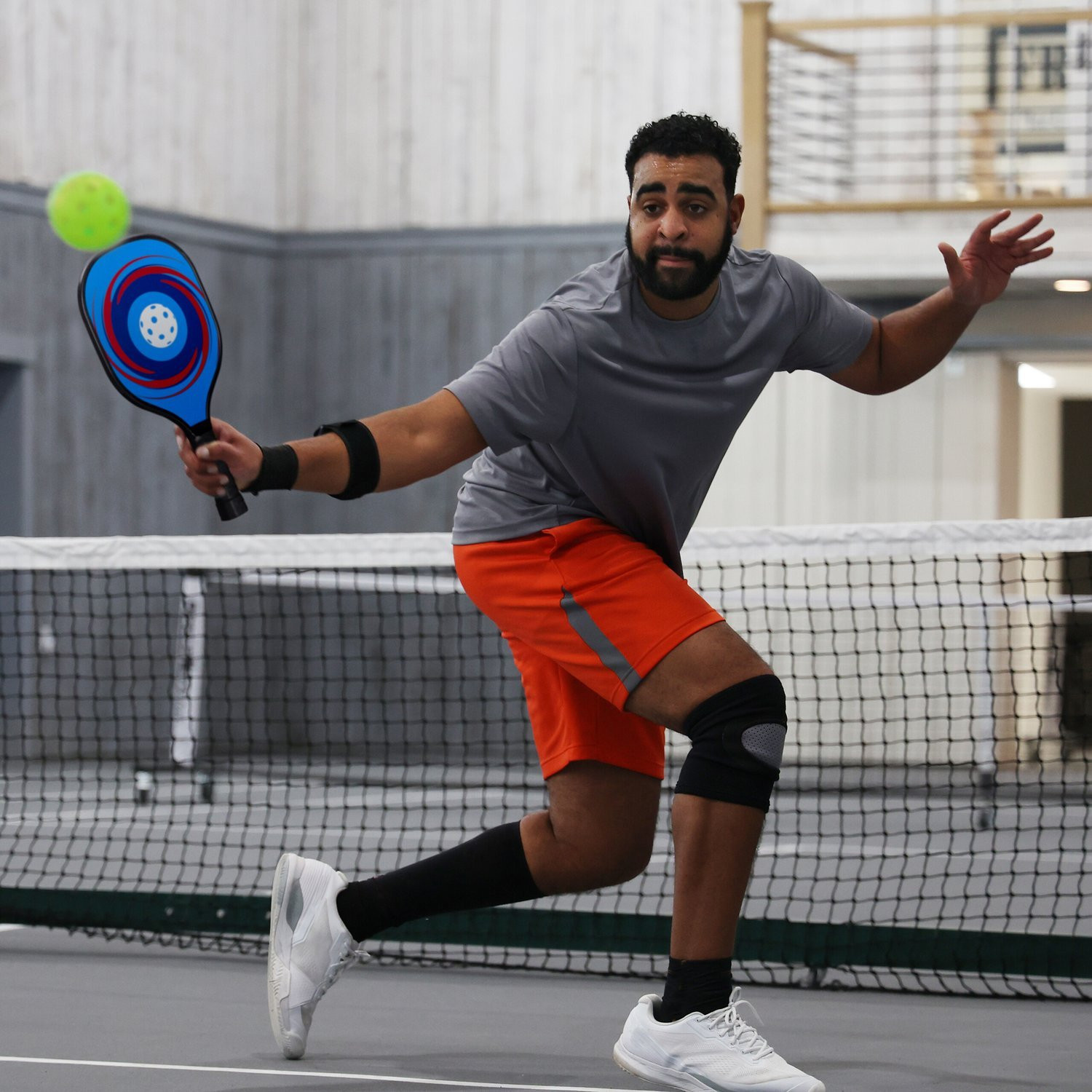 Conjunto de Pickleball com 4 raquetes e 8 bolas