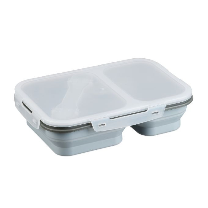 Boîte à lunch pliable à 2 compartiments