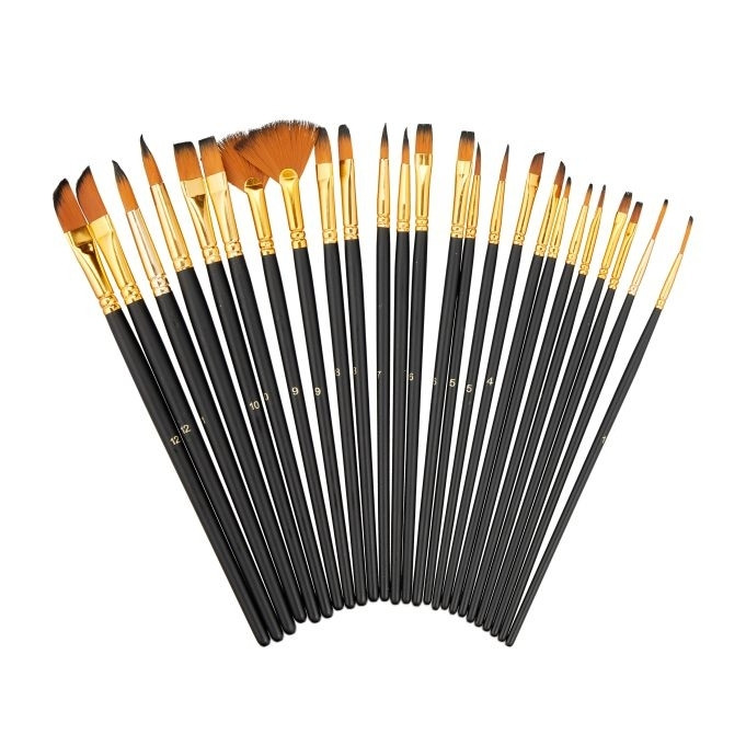 Set pennelli da 25 pezzi
