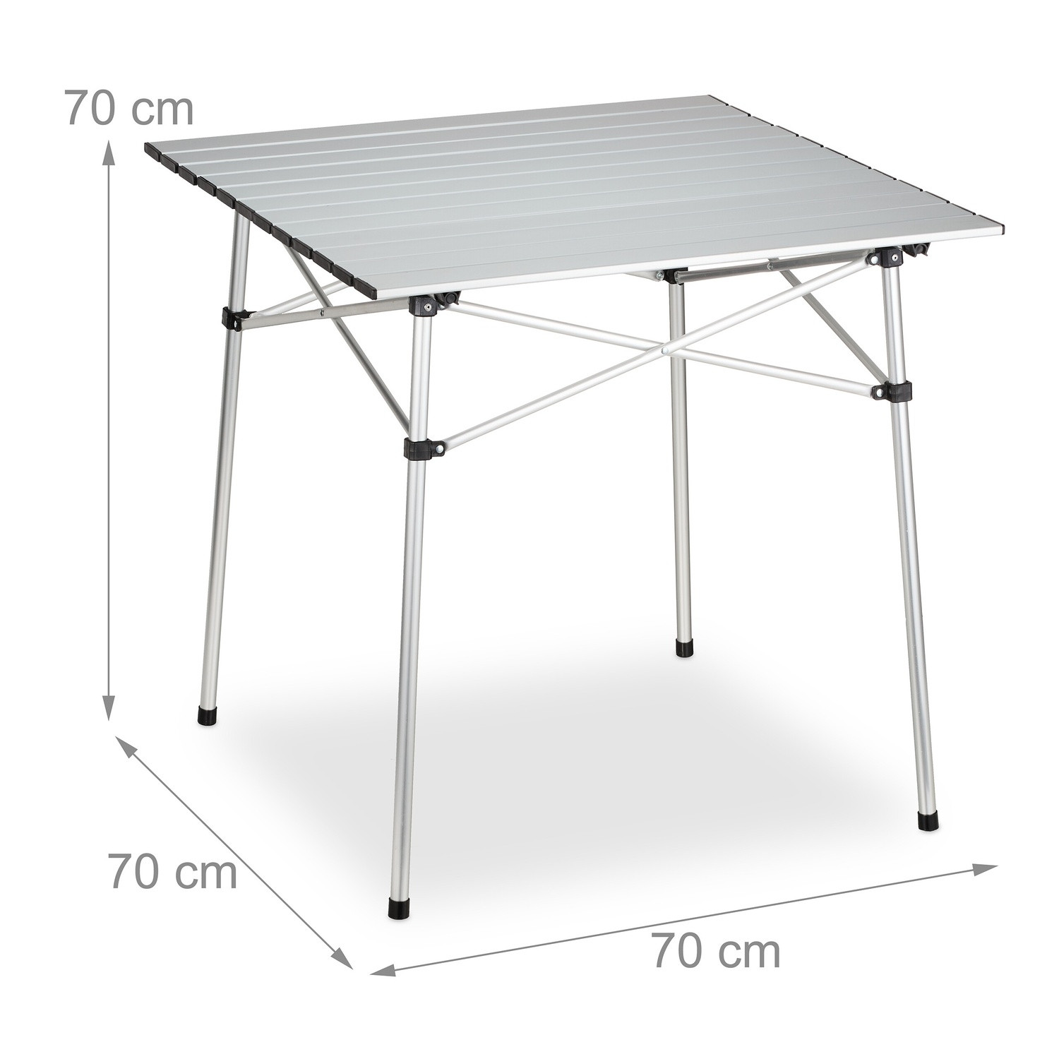 Table pliante en aluminium