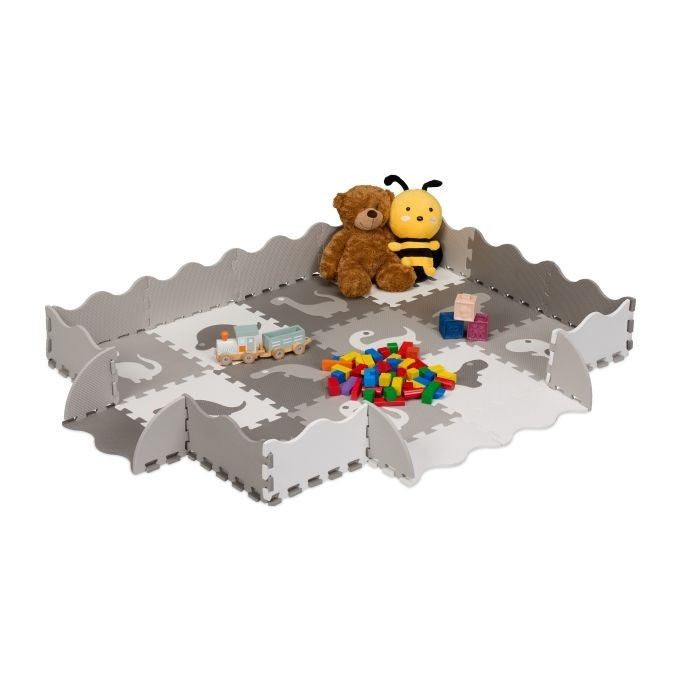 Dinosaurier-Puzzlematte mit Rand