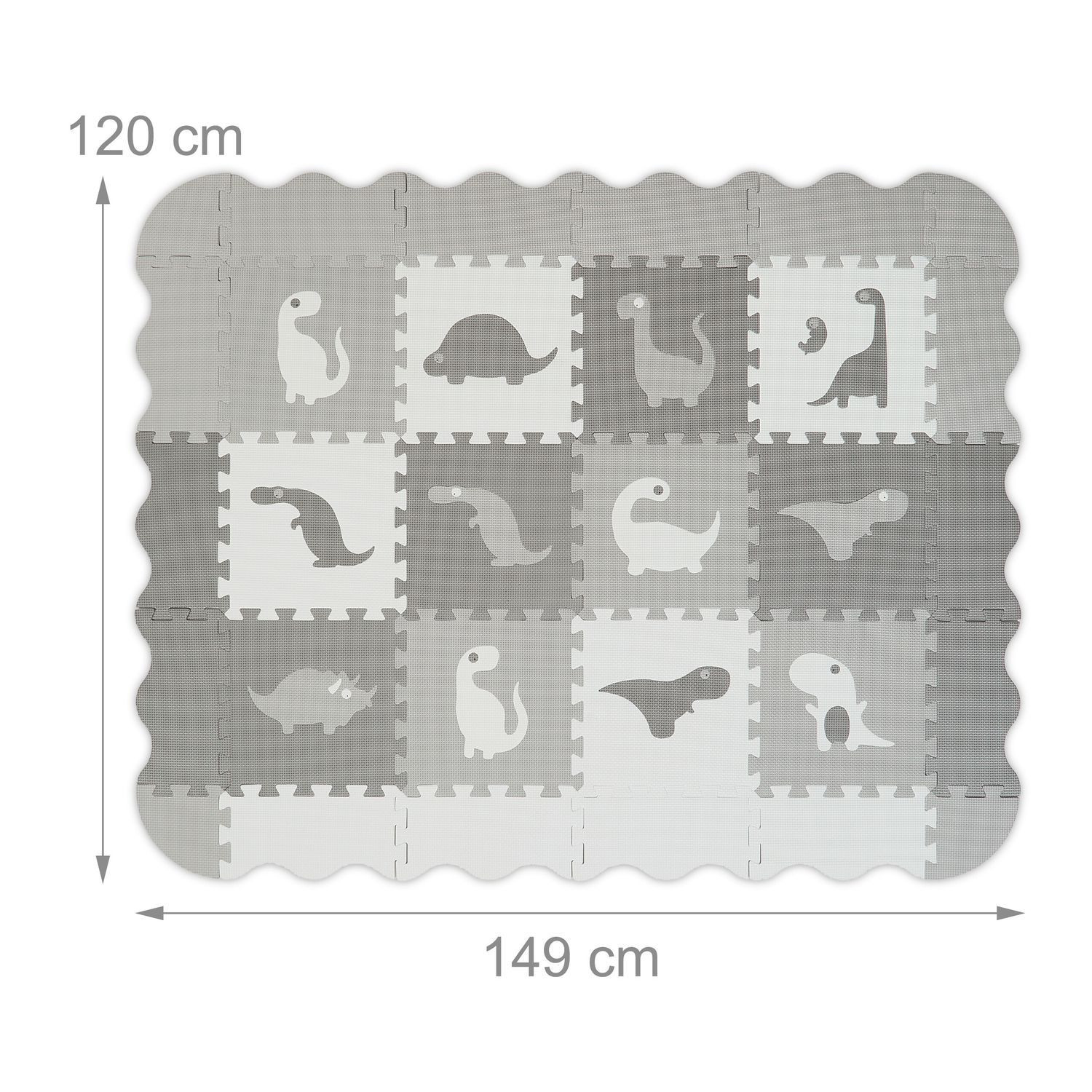 Dinosaurus puzzelmat met rand