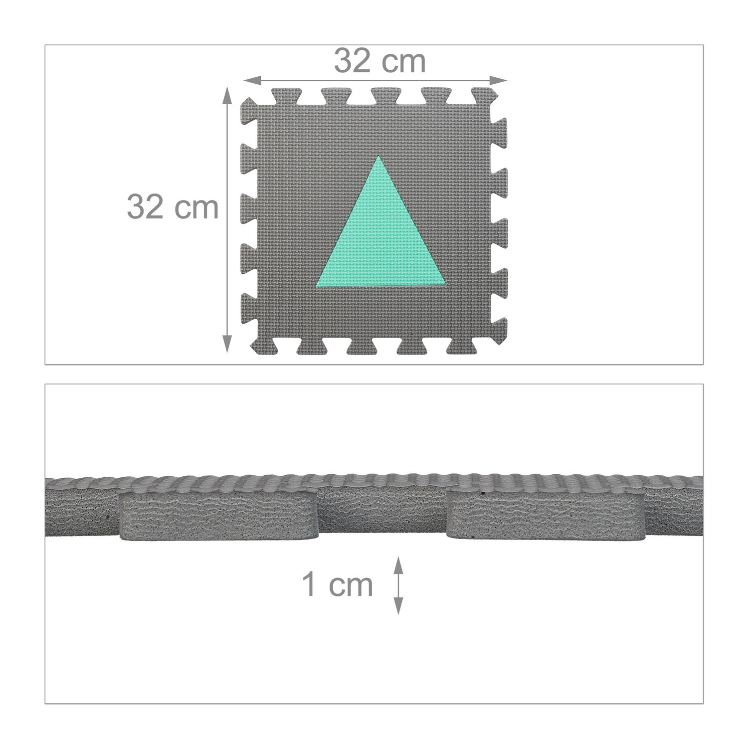 Puzzlematte mit Rand