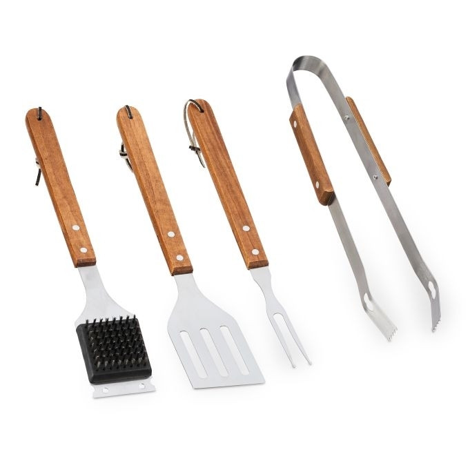 Set di posate per barbecue da 4 pezzi