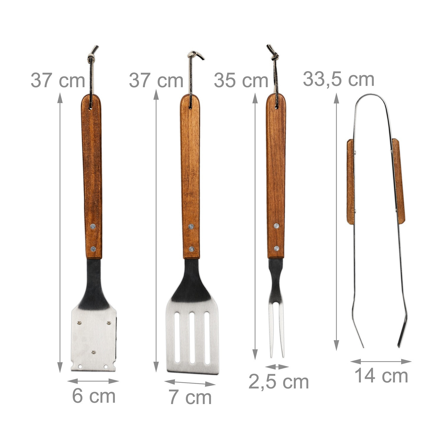 Barbecue bestekset 4-delig