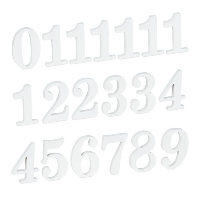 Numéro de table mariage 1-14