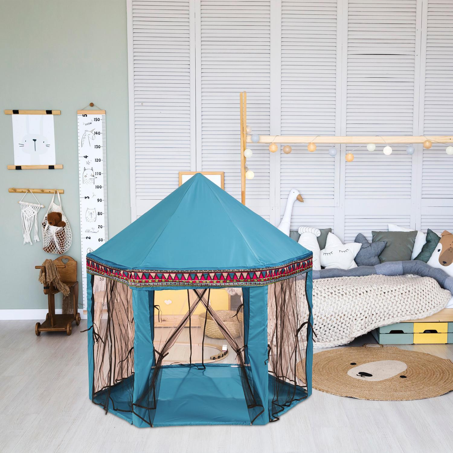Tenda de brincar hexagonal