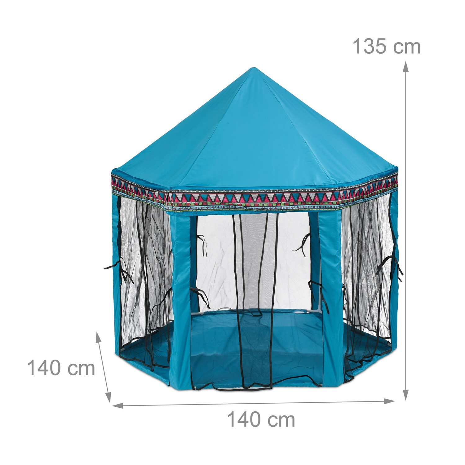 Tenda de brincar hexagonal