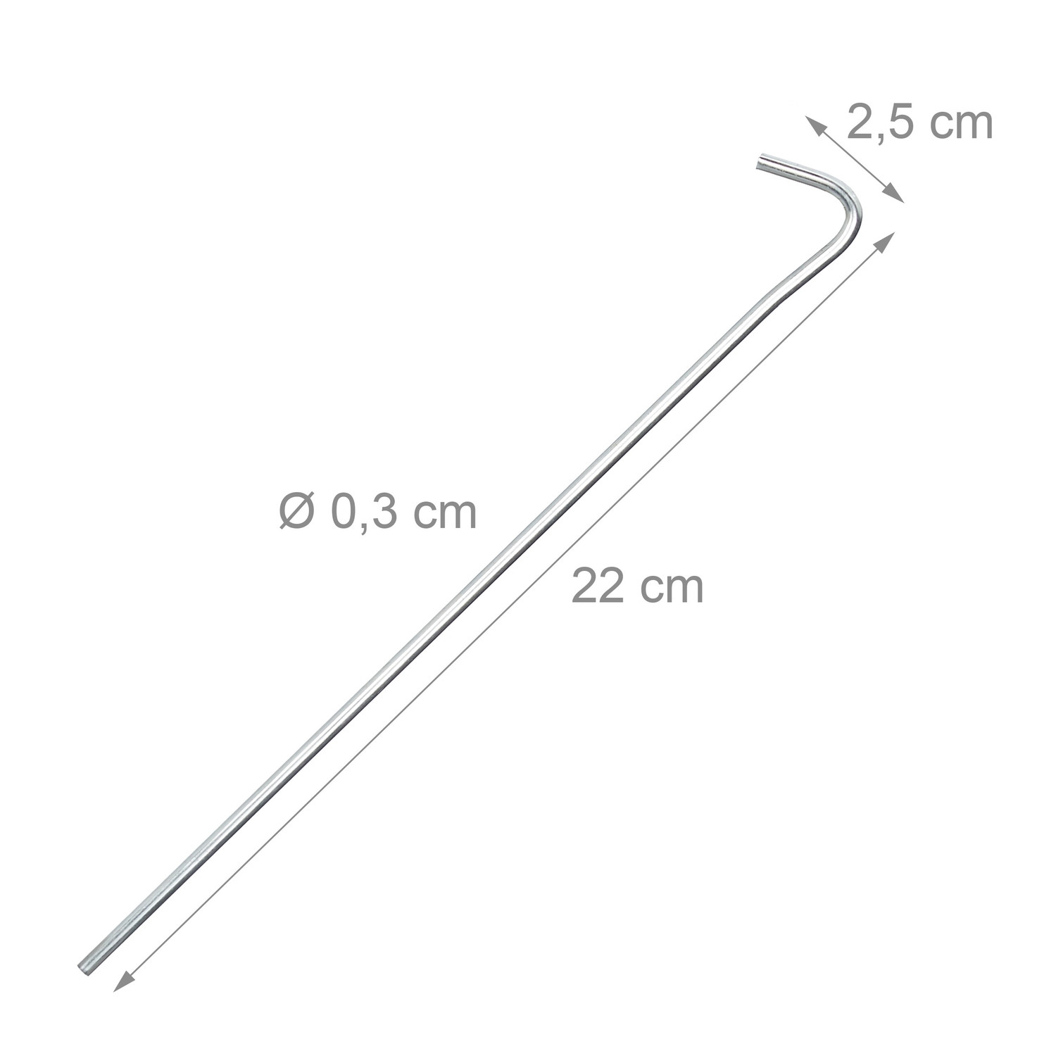 Zeltheringe-Set à 100 Stück
