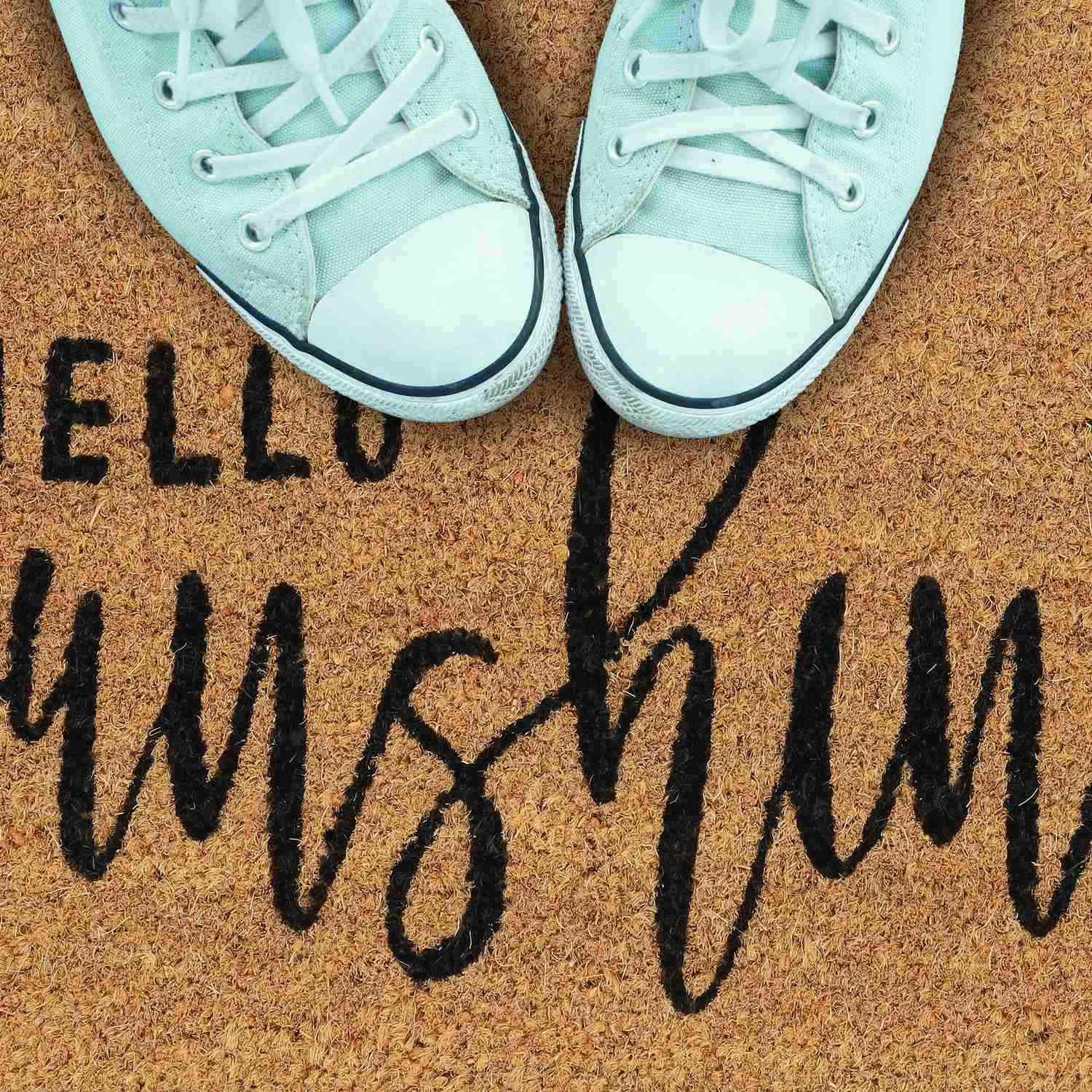 Olá capacho Sunshine em coco