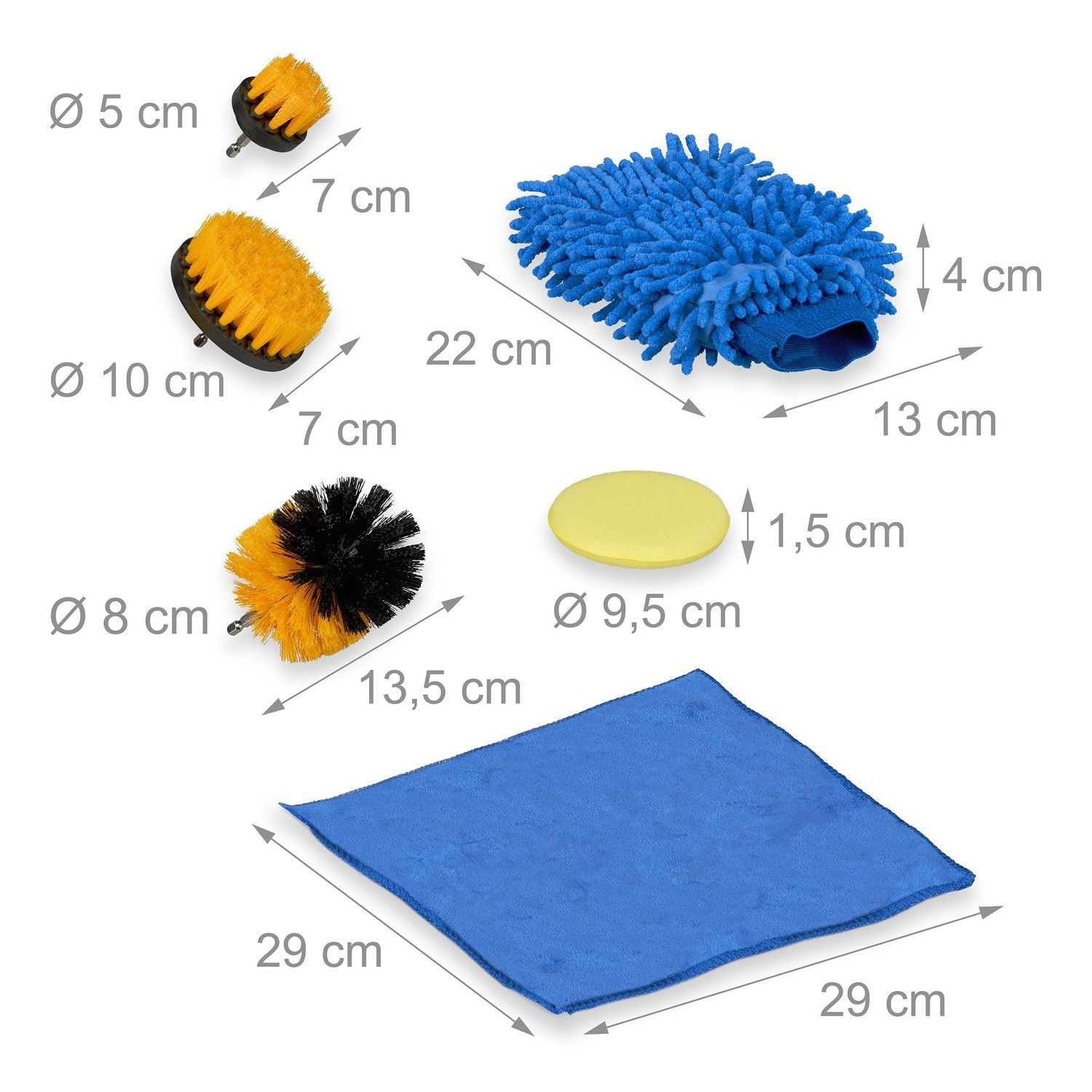 Set per la pulizia dell'auto da 14 pezzi