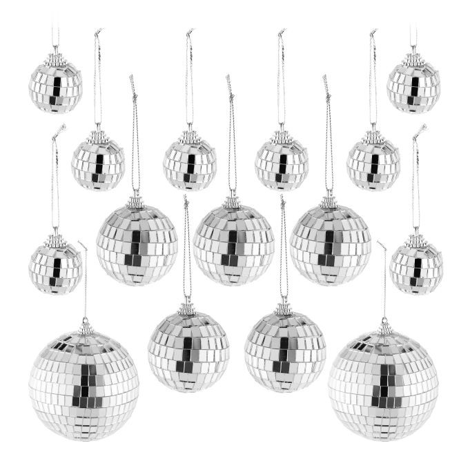 Juego de 15 mini bolas de discoteca