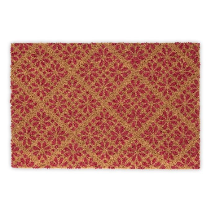 Fußmatte mit Blumenmuster